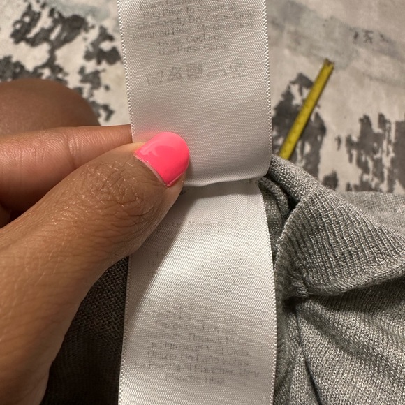 DKNY Women's Open Front Cardigan Sweater Size P/S Gray - Picture 8 of 9